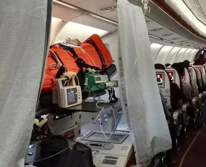 丹东跨国医疗包机、航空担架